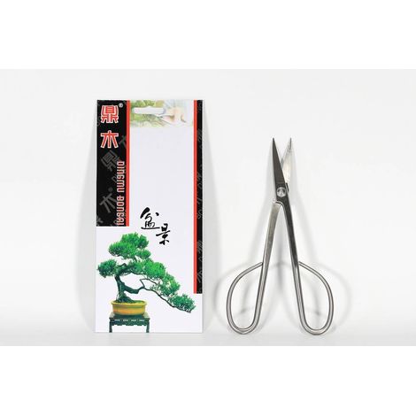 Forbice bonsai per rametti in acciaio satinato mm. 210