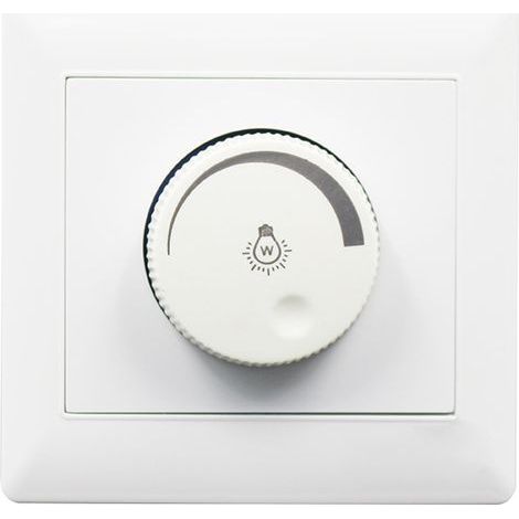 Four-way rotary wall-mounted dimmer panel – 250V – White. High quality, an ideal choice for families. (1/5)