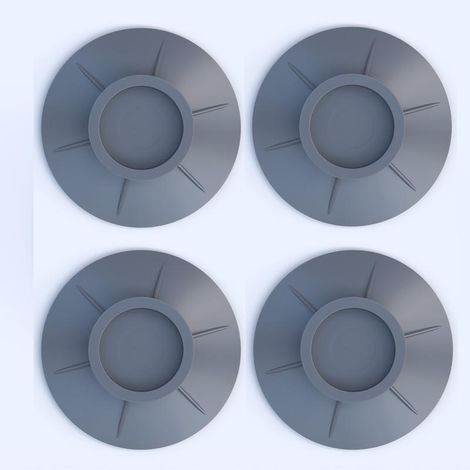 4 Pièces Tapis Anti Vibration Machine Laver, Lave Linge Anti Vibration, Coussinets Pieds de Machine Laver, Sèche Linge Caoutchouc Coussinets, pour Lave Linge Sèche Linge Anti Vibrant (gris) (1/5)