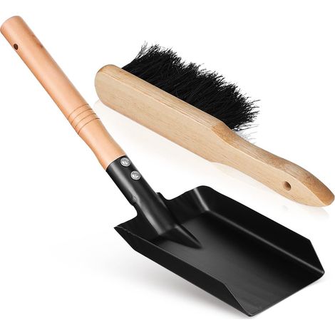 und Besenset für Kamin mit Holzgriff Leicht und Kratzfrei