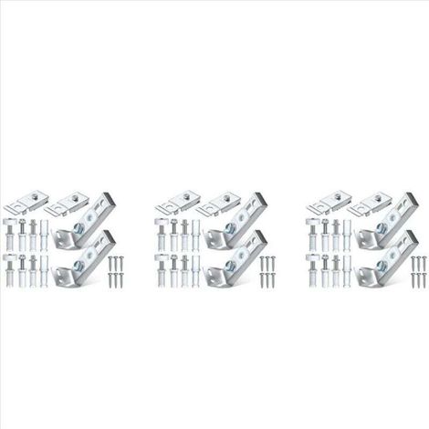 Kit de quincaillerie pour portes pliantes, lot de 6 pièces de rechange pour réparation de placards coulissants pliants (1/4)