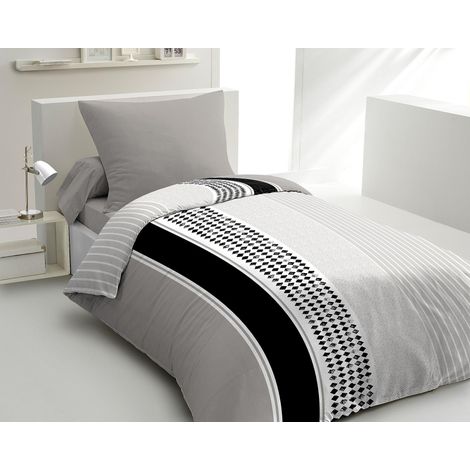 Parure DE Couette 140x200 Mimosa Noir (1/5)