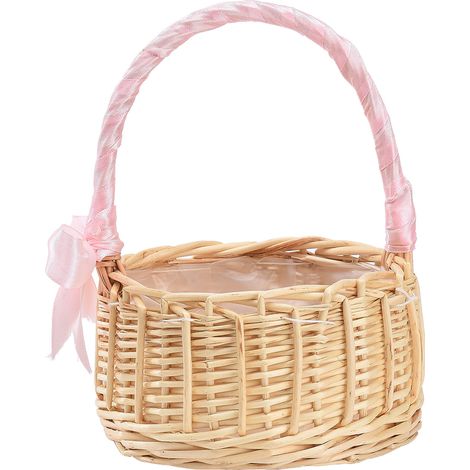 Ajout de papier bulle et de coton à bulles pour l'expédition de paniers de fleurs tressés, de paniers de fleurs artificielles naturelles faits main pour enfants (1/5)