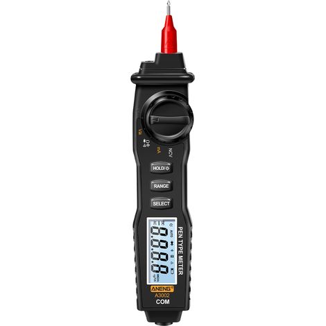 Multimetro digitale A3002, 4000 conteggi, senza contatto, tester di tensione AC/DC, tester diodi, tester di continuità, retroilluminazione