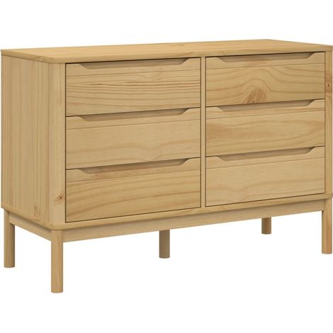 Maison Exclusive - Cómoda cajonera FLORO madera maciza de pino ma
