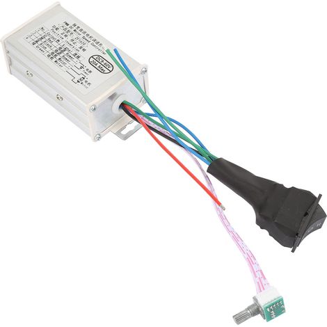 Régulateur de vitesse pour moteur CC à boîtier métallique, rotation horaire/antihoraire, 20 A, 9-60 V CC, 15 kHz (1/5)