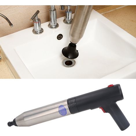 Elektrischer Abflussreiniger in Silber und Schwarz für den Hausgebrauch, 100-240 V, geeignet zum Reinigen von Bodenabläufen, Abwasserkanälen und Toiletten (europäischer Standard). (1/5)