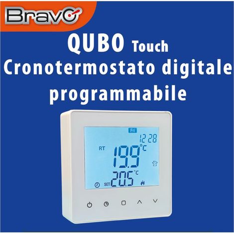 Bravo cronotermostato qubo touch per dispositivi di riscldamento 93003116 (1/2)