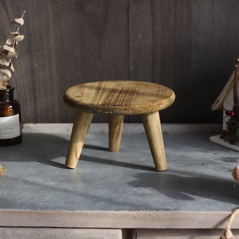 Tabouret de Décoration et Stockage en Bois pour Pots de Fleurs et Accessoires de Photographie en Balcon (1/5)