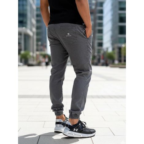 Pantalones deportivos vaqueros grises para hombre con el nombre "Buena Suerte" (talla XL) (1/5)