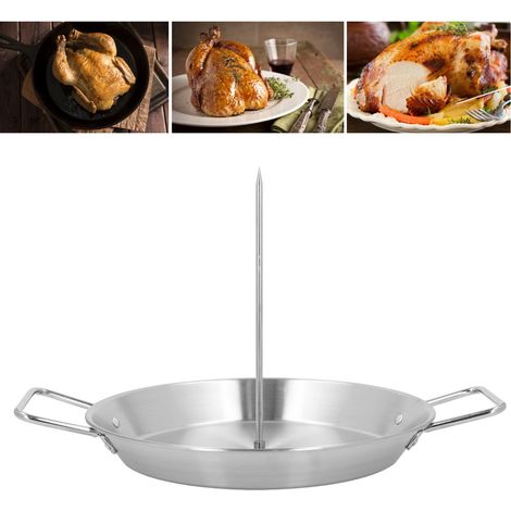Support vertical en acier inoxydable Al Pastor avec 3 pointes détachables. (1/5)