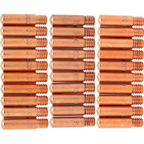 30 embouts de contact 11-23, 11-30 et 11-35 pour pistolet de soudage MIG Tweco Mini 100L (1/5)