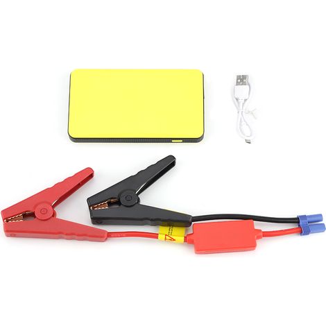 Batterie de démarrage portable 12V, booster de voiture, banque d'énergie pour moteur essence 3.0L, jaune (1/5)