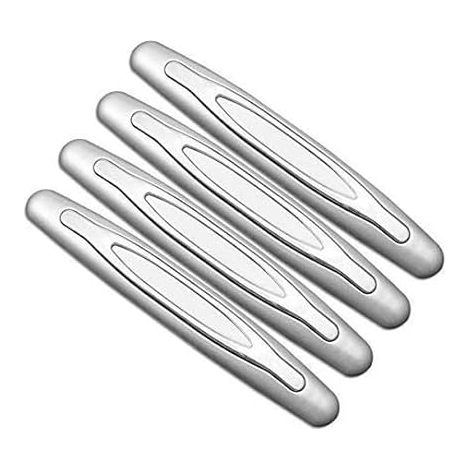 Porte de Voiture Pare-chocs de Protection Adhésif Anti-frottement Anti-Collision Compatibilité Universelle pour Tous Les Véhicules Protection de porte de voiture Gris argent