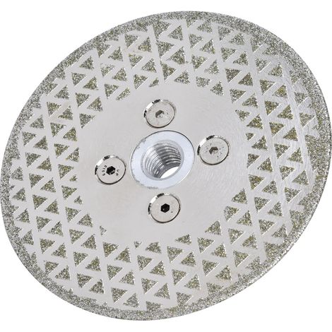 Meule à Diamant Électroplaquée - 125 mm - Grain 40 - Pour Granit et Marbre - M14 (1/5)