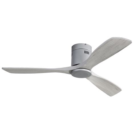 Ventilatore da soffitto incassato da 132 cm (52 pollici) con motore CC silenzioso, 3 pale in legno dal design elegante, funzione reversibile e telecomando incluso – senza illuminazione