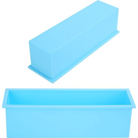Moule à savon rectangulaire en silicone 1200 ml, outil pour fabriquer des toasts et autres petits pains. (1/5)