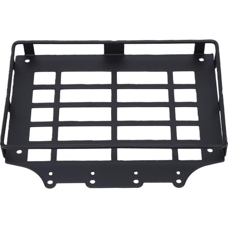 Metal Roof Bars for MJX H12Y RC 1/12 Tracked Luggage Rack, with Open Grille, Rustproof, Black, 11x8.8x1.2 cm (1/5)