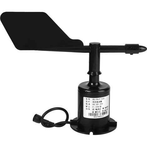 Capteur de vitesse du vent en polycarbonate, sortie signal 0-10V 8 directions pour mesures environnementales (1/5)