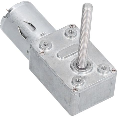 Selbsthemmender Schneckengetriebemotor mit M6-Gewinde, 50 mm Wellenlänge, JGY-370DC12V, 150 U/min (1/5)