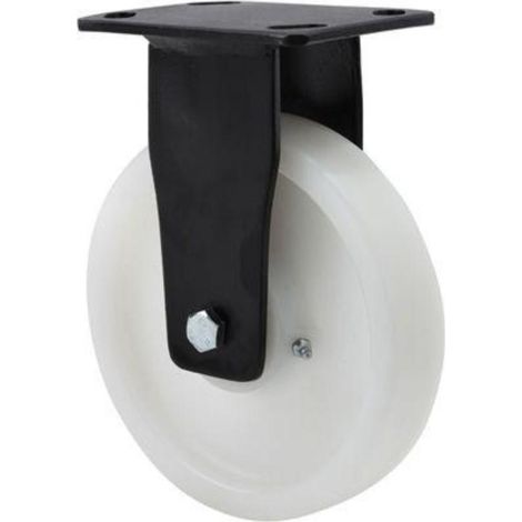 RUEDAS ALEX rueda fija  17gt250-ft nylon blanco extrafuerte eje liso (1/2)