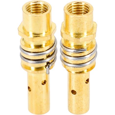 Lot de 2 porte-buses à gaz pour soudage TIG/MIG 15AK, ressort de buse, embout de contact pour torche de soudage MIG/MAG, pièces pour outils électriques (1/5)
