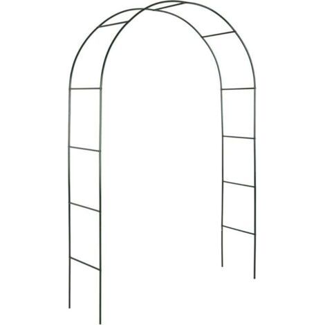 Gartenbogen, Rankhilfe für Kletterpflanzen, Rosenbogen, Pflanzenspalier, Außendekoration, 240 x 140 x 37 cm