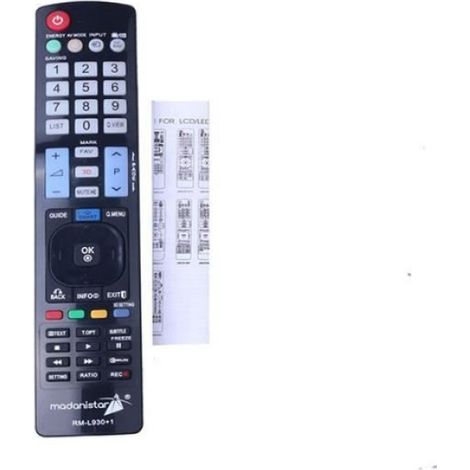 Télécommande TV Universelle - Pour Téléviseurs LCD LED HD 3D Smart - Fonctions Complètes - Batteries Non Inclues - 1 Pièce (1/4)