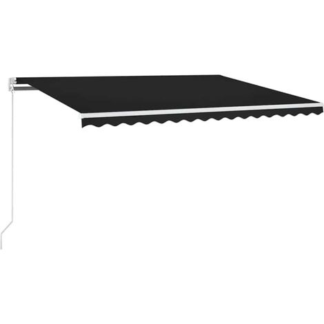 Maison Exclusive - Tenda Automatica con Sensore Vento e LED 450x300 cm Antracite