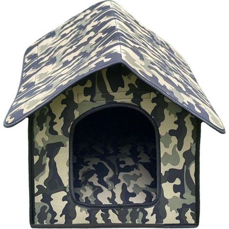 RHG De Tente Extérieure Pour Animaux De Compagnie, Abri Composite Imperméable Pour Chat En EVA, Condo De Villa Pour Chat Sans Déformation, Cage Pliable Pour Chien Et Chat, Maisonnettes Pour Chats-M (1/5)