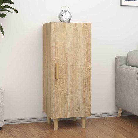 812324 vidaXL Sideboard Sonoma Oak 34,5x34x90 cm Engineered Wood (1/5)