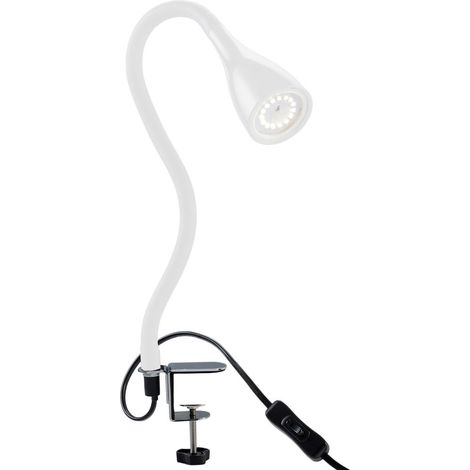Klemmlampe - 4,8W, 400lm, LED, mit Stecker, dimmbar, warmweiß, weiß