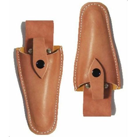 Juego de 2 tijeras de podar de cuero para ramas de fruta, tijeras de podar con estuche grueso y funda protectora. (1/5)