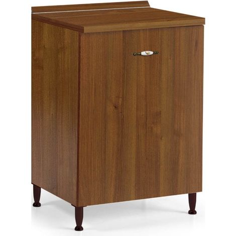 Base cucina con anta 60x50x85H colore noce antico (1/2)