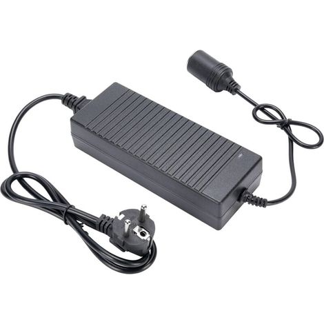 AC to DC 12V 15A Power Adapter, Electronic Converter Car Cigarette Lighter Plug 100-240V, with 1.5m Cord, for Air Pump, Car Refrigerator (1/4)