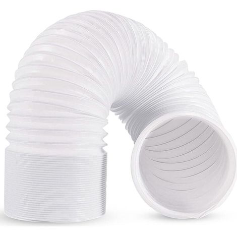 Tuyau Climatiseur Mobile 2m, Tuyau d'évacuation Climatiseur de Diamètre et 200cm de Longueur, Rallonge Gaine Climatiseur Mobile en Matièrè PP (1/4)