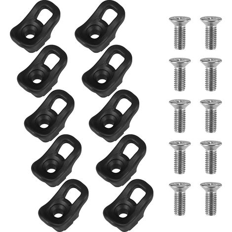 10 Pack Œillets de Pont pour Kayak, Kit de Fixation de Corde Bungee, Anneaux d'Amarrage pour Gréement (1/5)