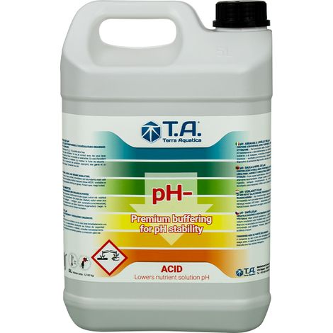 Solution pH- en bidon de 5 litres - Terra Aquatica (1/2)