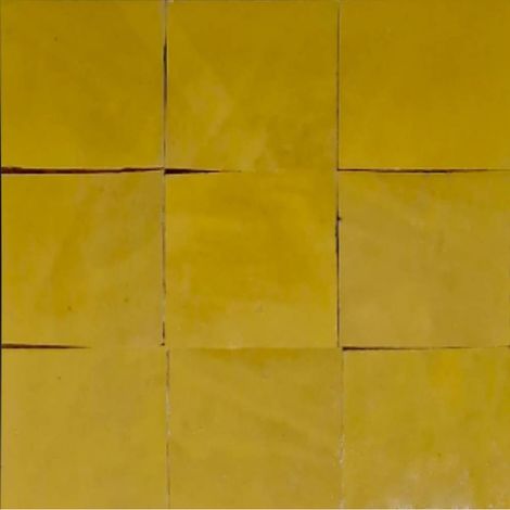 Carrelage sol et mur BEJMAT TRADITIONNEL GIOIA artisanal manuel marocain CARRE 10x10cm Jaune - 32 Jaune - 32 - - boîte de 1 m2