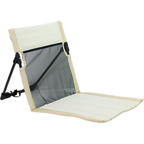 Chaise de plage pliante, portable, légère, basse, pour camping, avec sac de rangement, pour la pêche, les barbecues, la randonnée, les voyages, les activités extérieures, blanc .Chaises plage