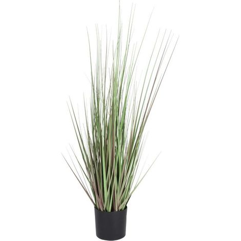 Künstliches Gras 90cm Dekogras Grashalm Kunstpflanze Zimmerpflanze Blumentopf (1/2)