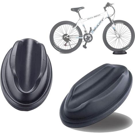 Supports de roue avant pour vélo d'entraînement à domicile (lot de 2), supports stabilisateurs pour roue d'entraînement de vélo d'intérieur et de vélo d'exercice (1/4)