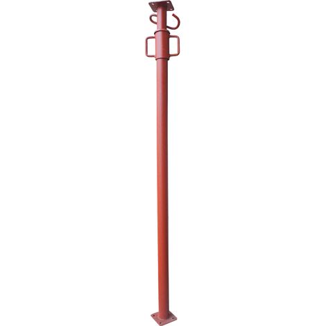 Moncoffrage – Étai droit 1,60m à 2,90m – Manchon acier – Reprise de charge 1040kg – Coulisse Ø 48mm – Platine 110x110mm (1/5)