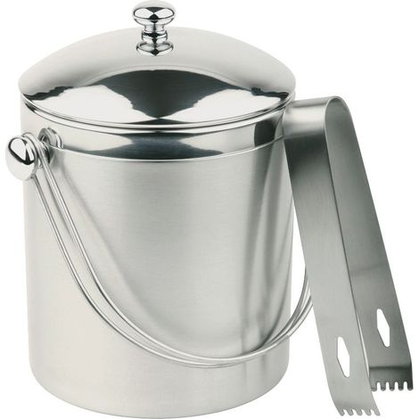 APS Eiseimer mit Zange Edelstahl 1 l 14cm (1/3)