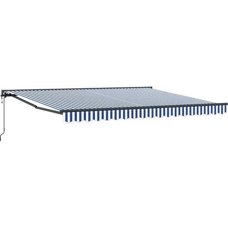 Maison Exclusive - Struttura della tenda Blu e Bianco 400 × 300 cm