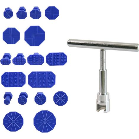 Kit Debosselage Sans Peinture - Kit De Debosselage Carrosserie, 19 Pièces Outils Réparation Auto Avec Extracteur En T Et Entretoises, Debosselage Carrosserie Kit Debosselage (1/5)