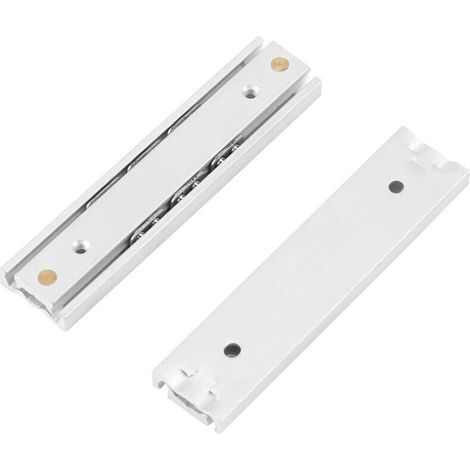 Set mit 2 Schubladenschienen aus Aluminiumlegierung für Schubladen und Schränke, 70 mm lang (1/4)