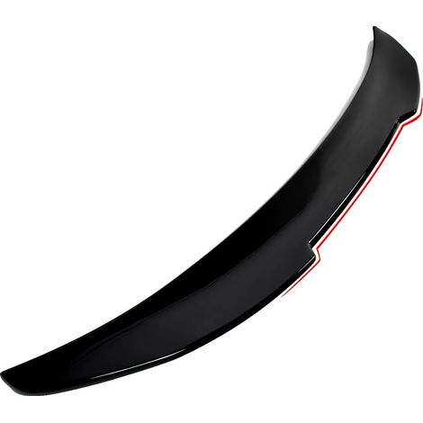 Spoiler trasero, diseño aerodinámico, fácil instalación, negro brillante. (1/2)