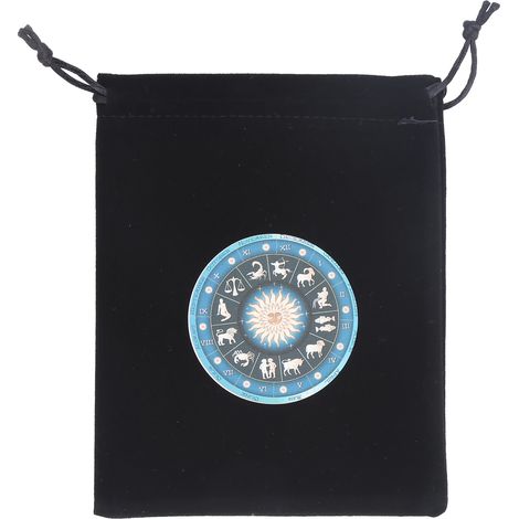Aufbewahrungsbeutel (15 x 11,5 cm) für Karten, Tarotkarten, Schmuck und Münzen mit Kordelzug (1/5)