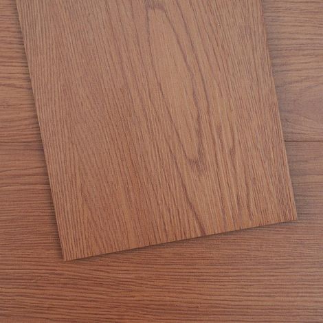 Pour cuisine, chambre et salle de bain, pose simple revêtement de sol vinyle auto-adhésif 2,5 mm bois brun foncé (1/5)